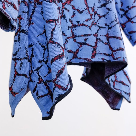 Opening Ceremony Blue Knit Handkerchief Hem Sweater - Picture 7 of 10